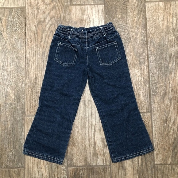 5/$10 Young Hearts size 3T jeans with flower graphics - Picture 5 of 8